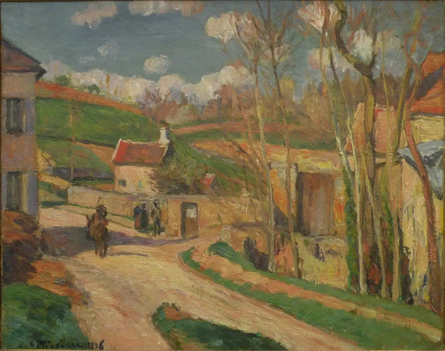 Skrzyżowanie w Hermitage, Pontoise - Camille Pissarro