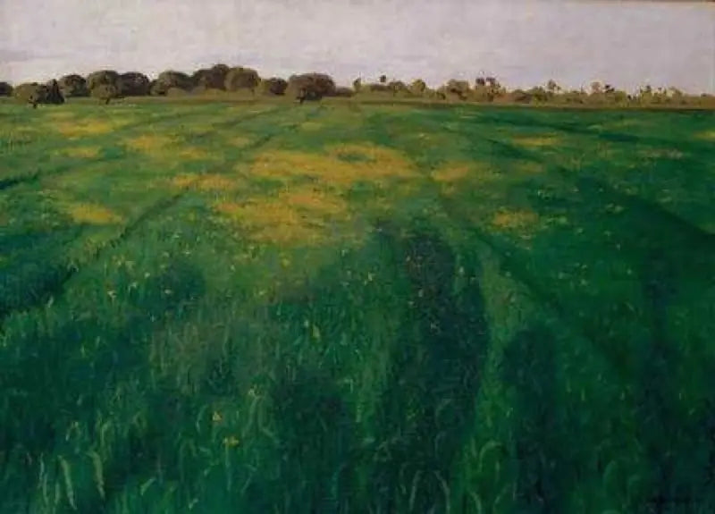 Pole zielonych owsa - Félix Vallotton