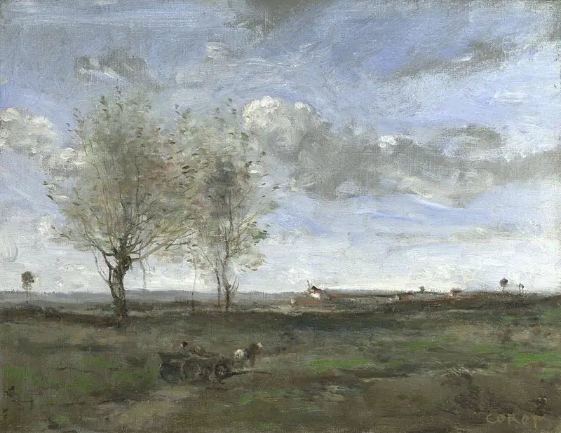 Wózek na równinach Artois - Jean-Baptiste Camille Corot