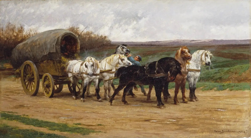 Wóz i zaprzęg konny - Rosa Bonheur