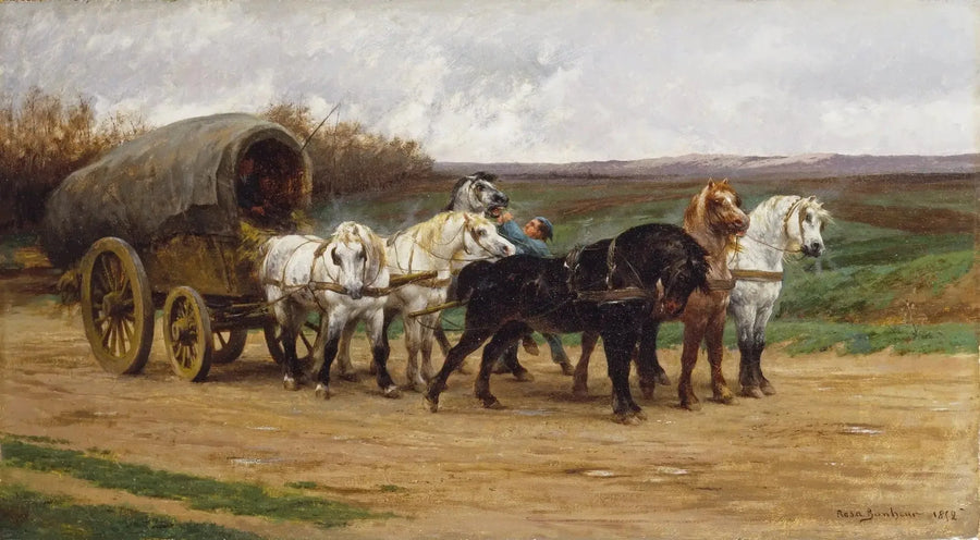 Wóz i zaprzęg konny - Rosa Bonheur