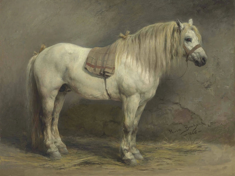 Biały koń - Rosa Bonheur