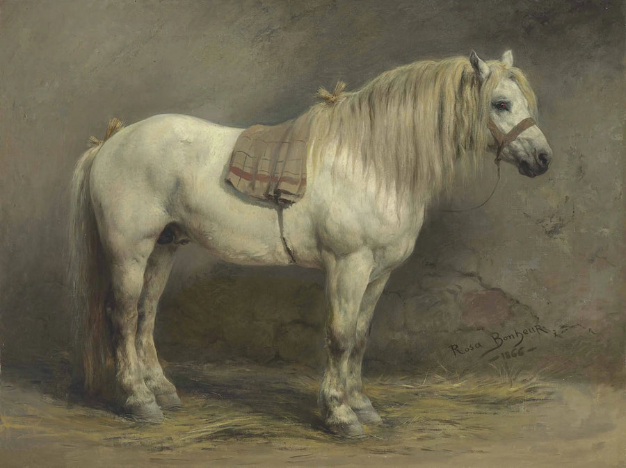 Biały koń - Rosa Bonheur