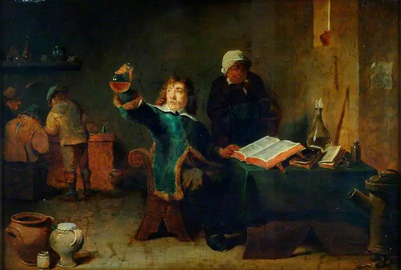 Chemik w swoim laboratorium - David Teniers młodszy