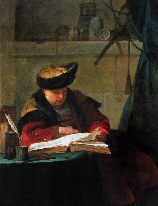 Chemik w swoim laboratorium - Jean Simeón Chardin