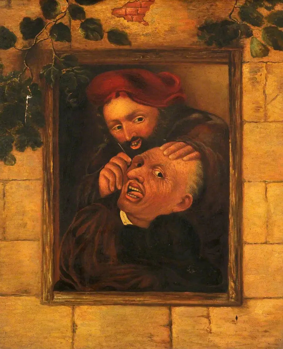 Chirurg operujący głowę mężczyzny - David Teniers młodszy