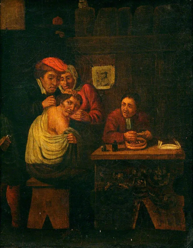 Chirurg operujący ramie mężczyzny - David Teniers Młodszy