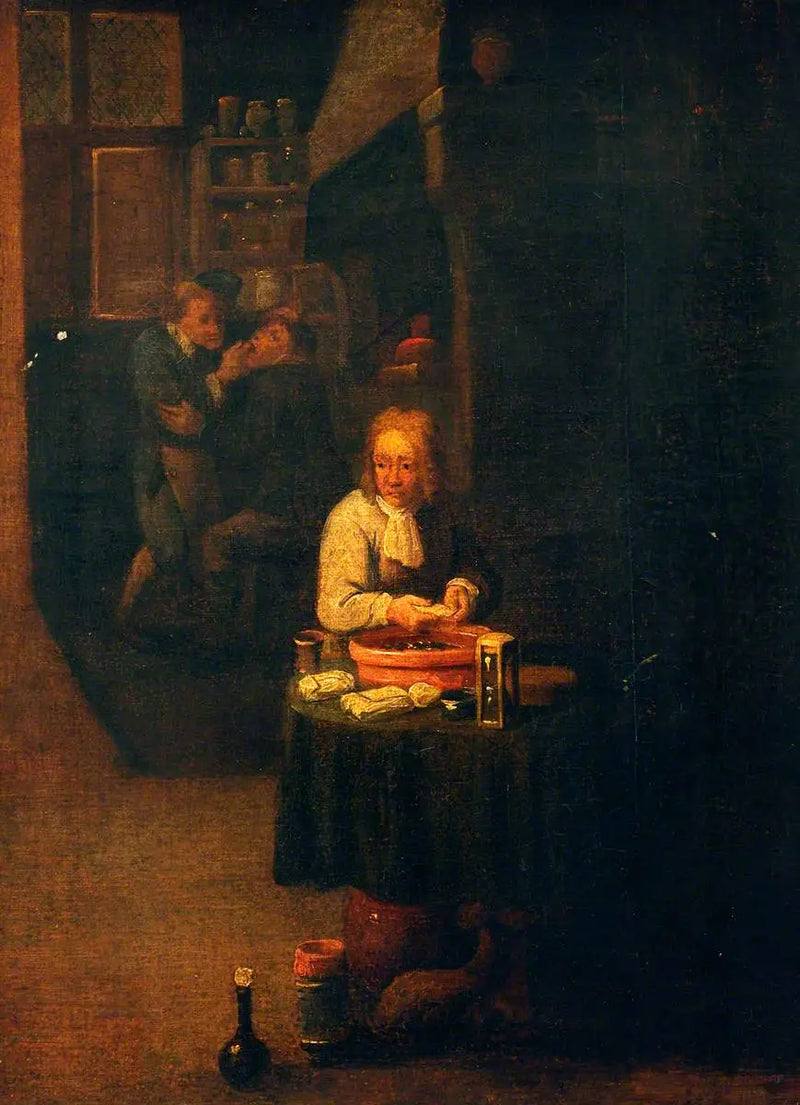 Chirurg przygotowuje gips - David Teniers Młodszy