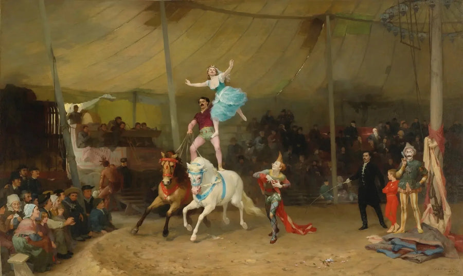  Cyrk na prowincji - Frederick Arthur Bridgman