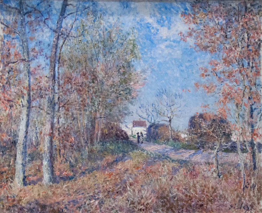 Kąt drewna w Sablonach - Alfred Sisley
