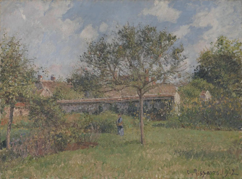 Kącik łąki w Eragny - Camille Pissarro