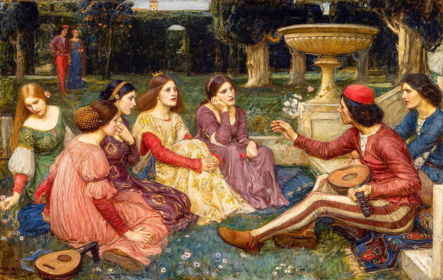 "Opowieść z Dekameronu - John William Waterhouse"