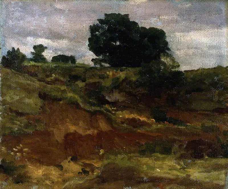 Un croquis dans le Bedfordshire - Frederic Leighton image 1 reproduction artisanale de tableau