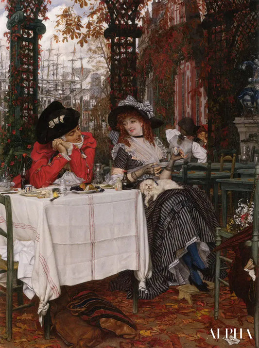 Un Dejeuner - James Tissot - Reproductions de tableaux et peintures haut de gamme