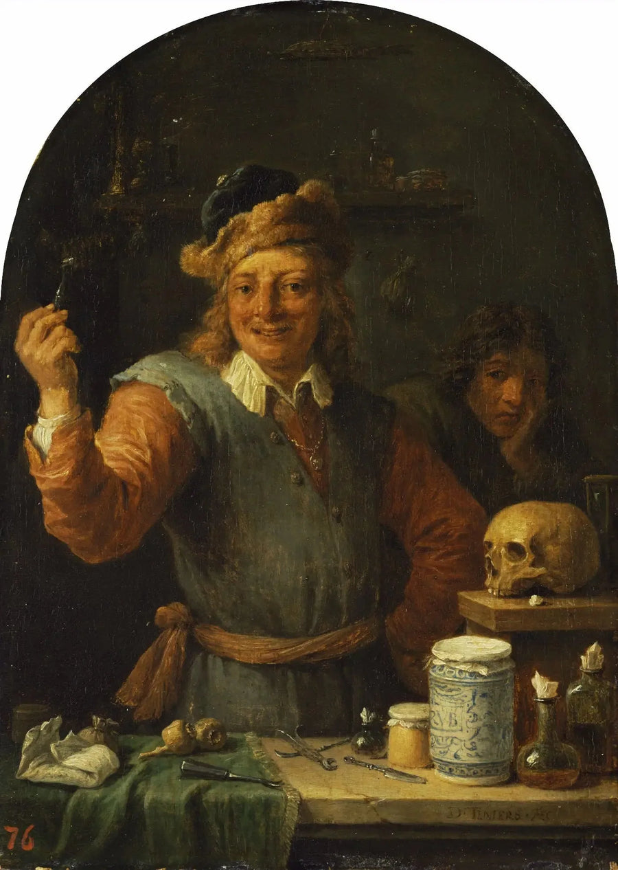 Dentysta w swoim gabinecie - David Teniers młodszy