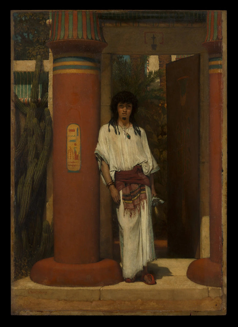 Egipcjanin przy drzwiach - Lawrence Alma-Tadema