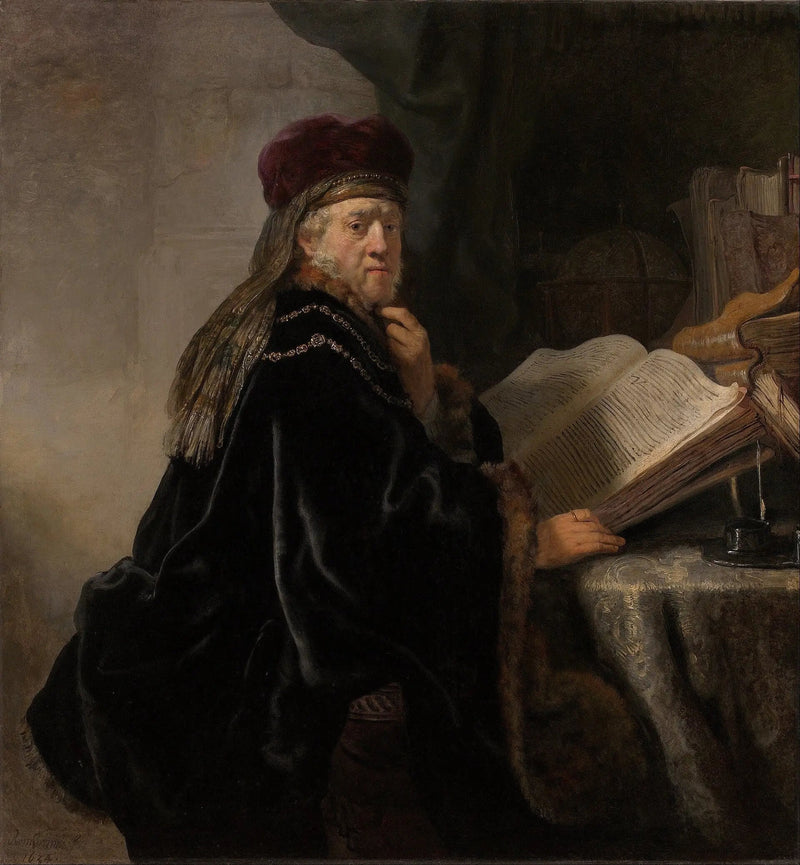 Uczony w swoim biurze - Rembrandt