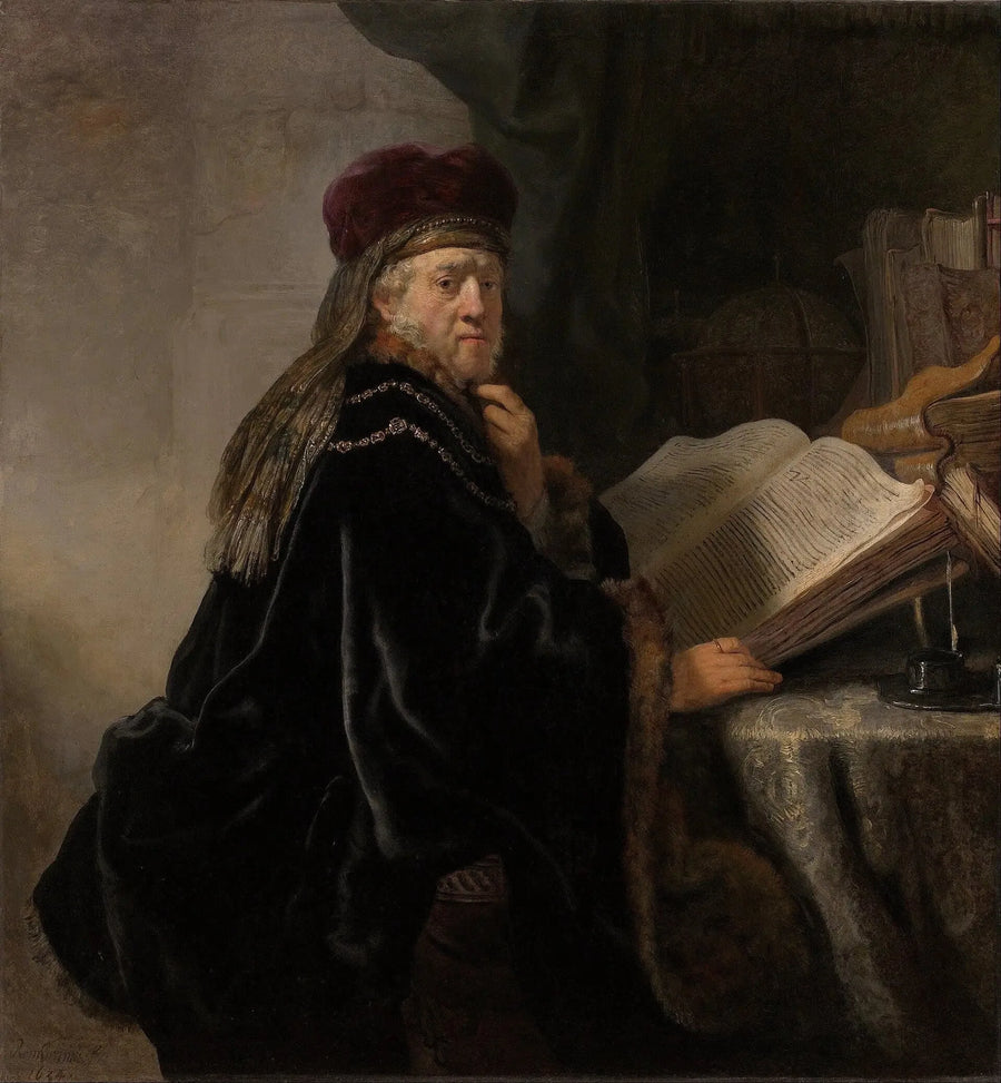 Uczony w swoim biurze - Rembrandt