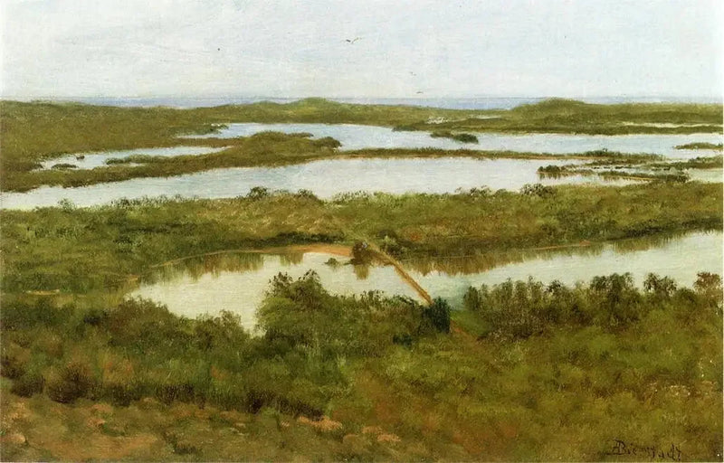 Ujście rzeki - Albert Bierstadt