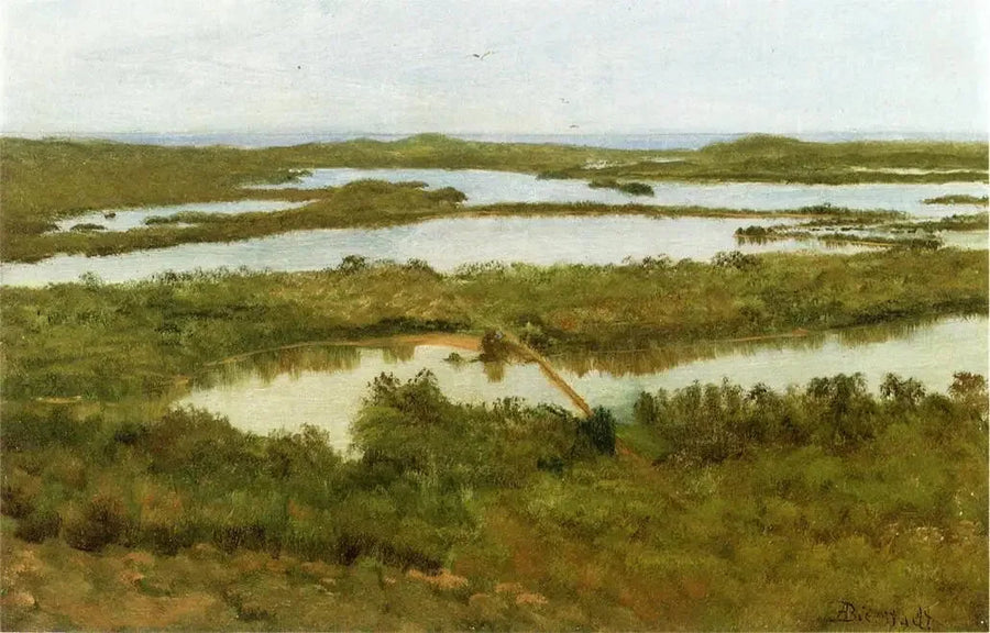 Ujście rzeki - Albert Bierstadt
