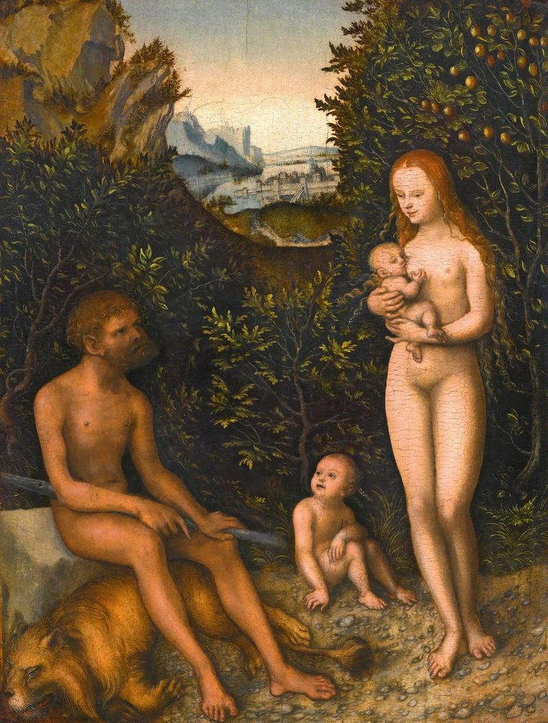 Faun i jego rodzina - Lucas Cranach Starszy