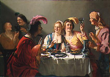 Uczta weselna - Gerrit van Honthorst