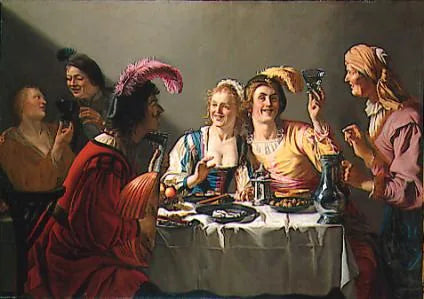 Uczta weselna - Gerrit van Honthorst