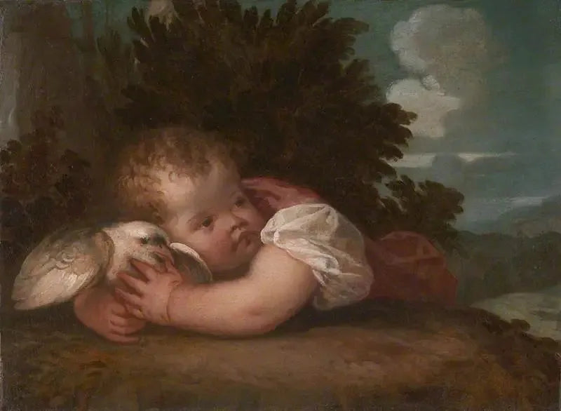 Chłopiec z ptakiem - Titian
