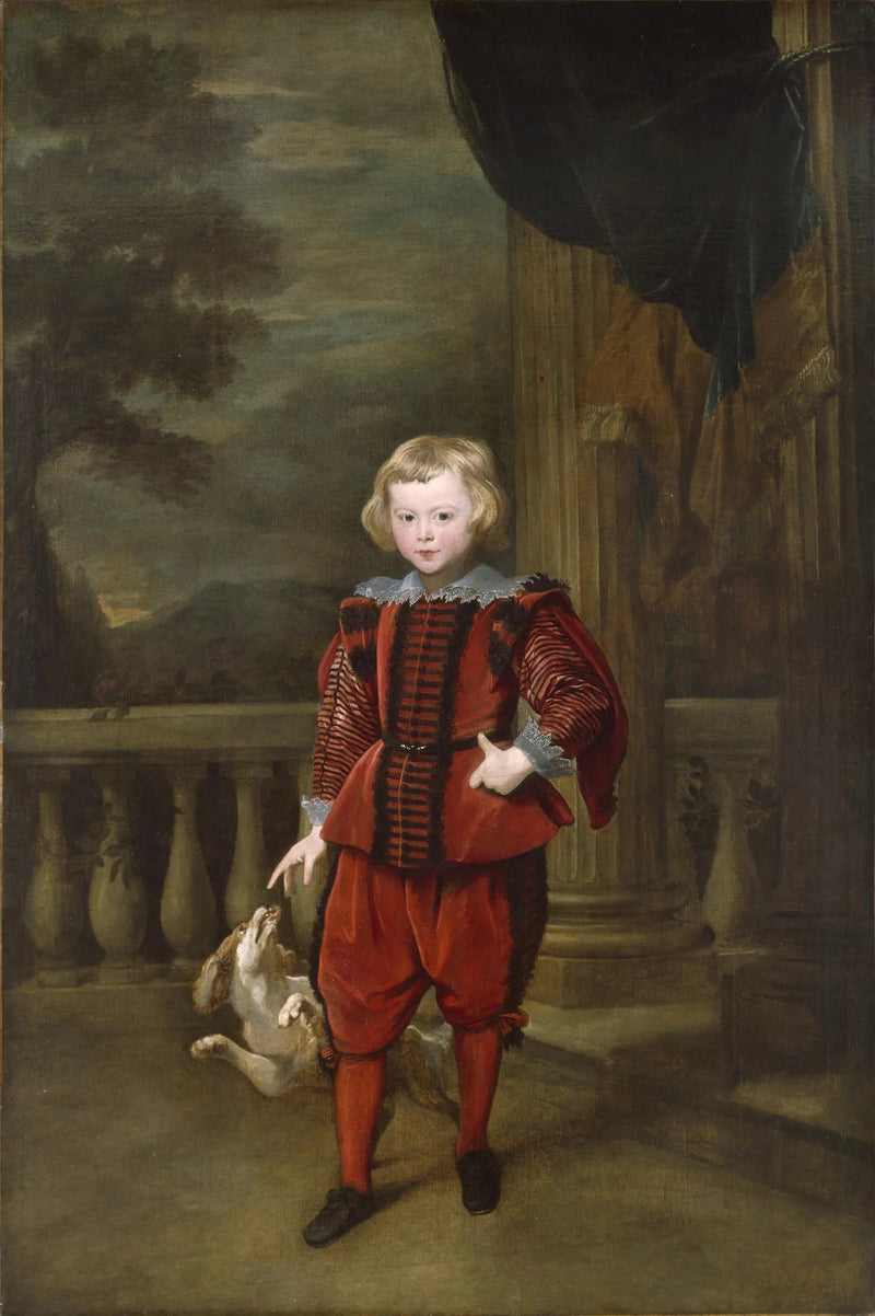 Chłopiec stojący na tarasie - Antoine van Dyck