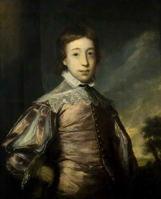 Un garçon en robe Van Dyck - Joshua Reynolds image 1 reproduction artisanale de tableau