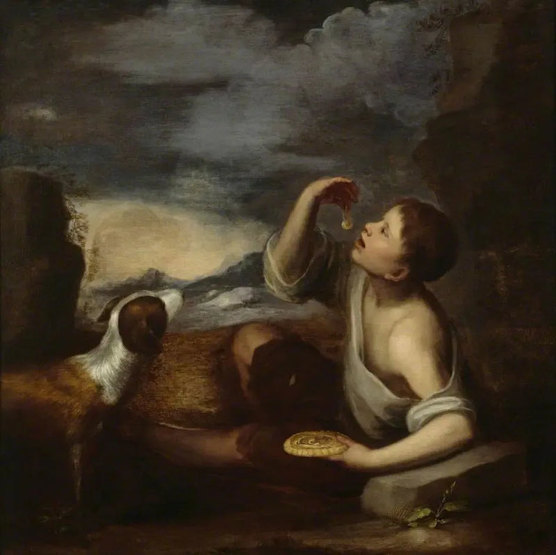 Hiszpański chłopak z psem - Bartolomé Esteban Murillo