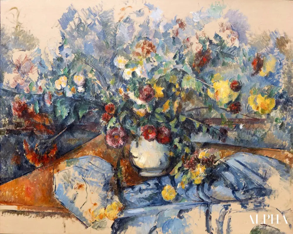 Un grand bouquet de fleurs, c.1892 - Paul Cézanne - Reproductions de tableaux et peintures haut de gamme