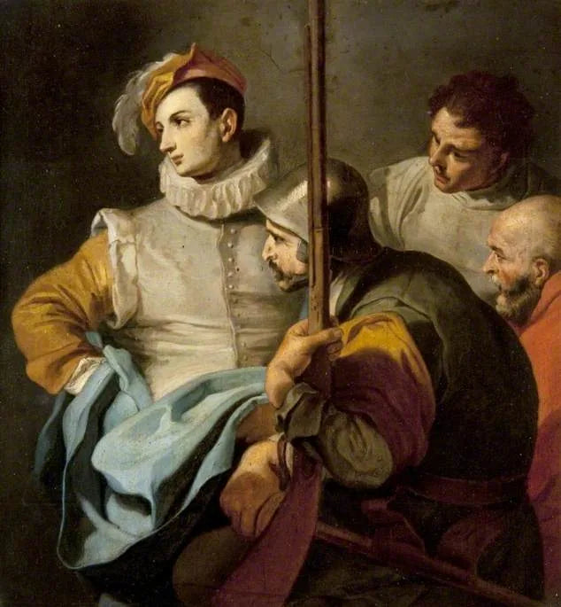 Grupa czterech mężczyzn - Francesco Solimena
