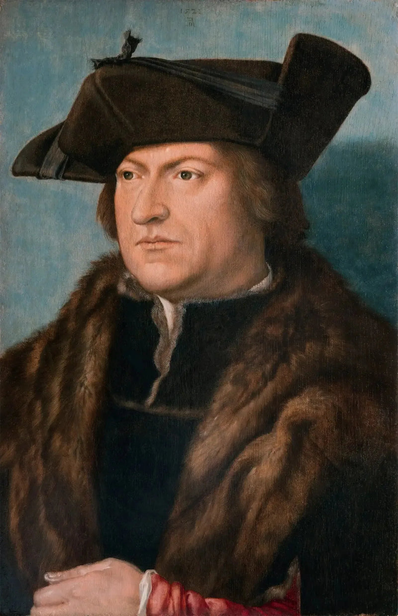 Mężczyzna w futrzanym płaszczu - Albrecht Dürer