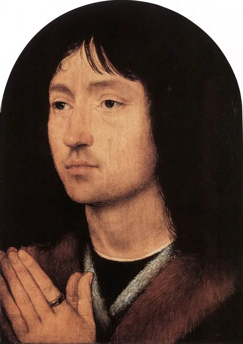 Nieznany mężczyzna w modlitwie - Hans Memling
