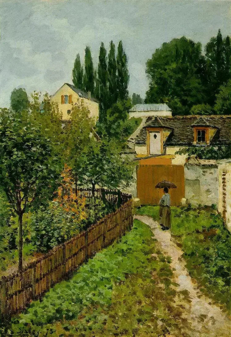 Ogród w Louveciennes - Alfred Sisley