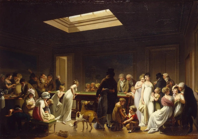 Zestaw do bilarda - Louis-Leopold Boilly