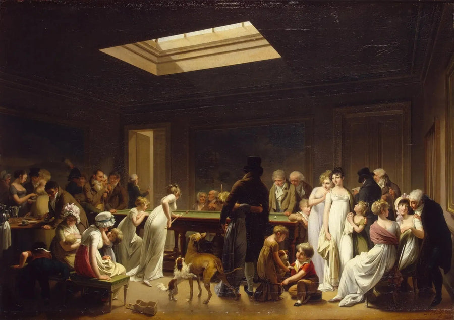 Zestaw do bilarda - Louis-Leopold Boilly