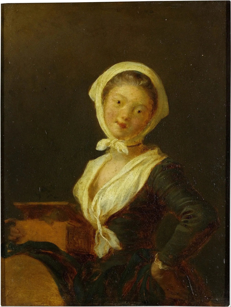 Gracz automatu organowego (kobieta z Sabaudii) - Jean-Honoré Fragonard