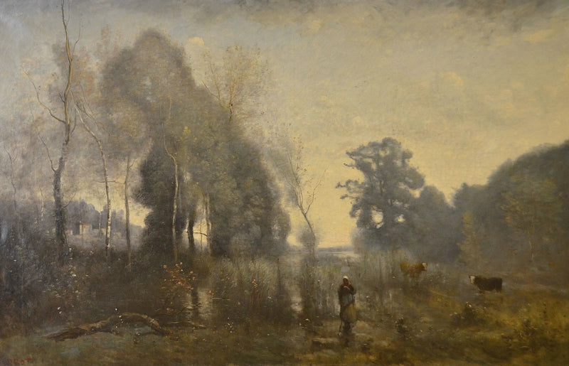 Poranek w Ville-d’Avray - Jean-Baptiste Camille Corot