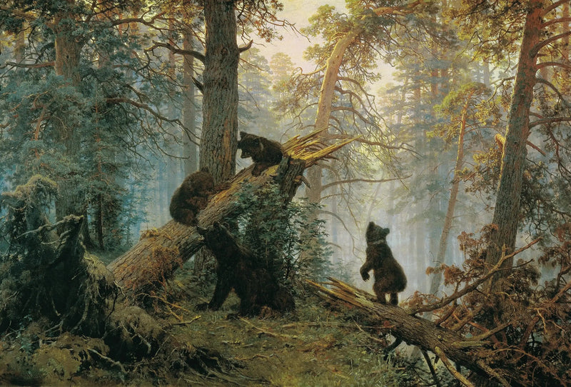 Poranek w lesie sosnowym - Ivan Chichkine