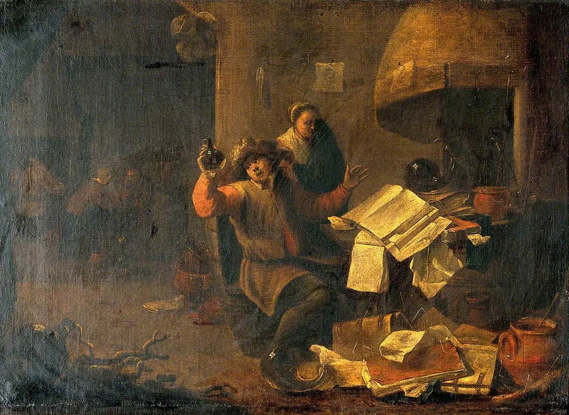 Lekarz-alchemik badający fiolkę z moczem - David Teniers Młodszy