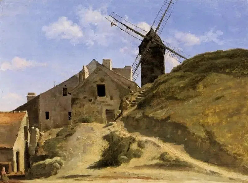 Młyn w Montmartre - Jean-Baptiste Camille Corot