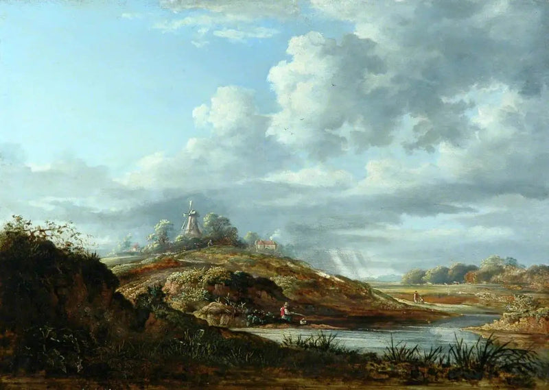 Wiatrak nad rzeką - John Constable