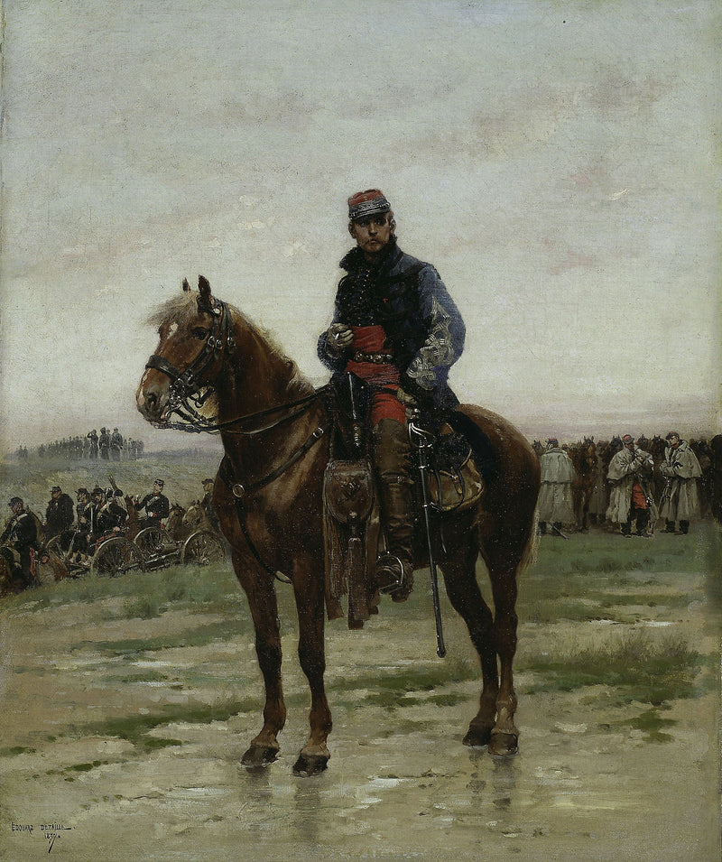Oficer na koniu - Édouard Detaille