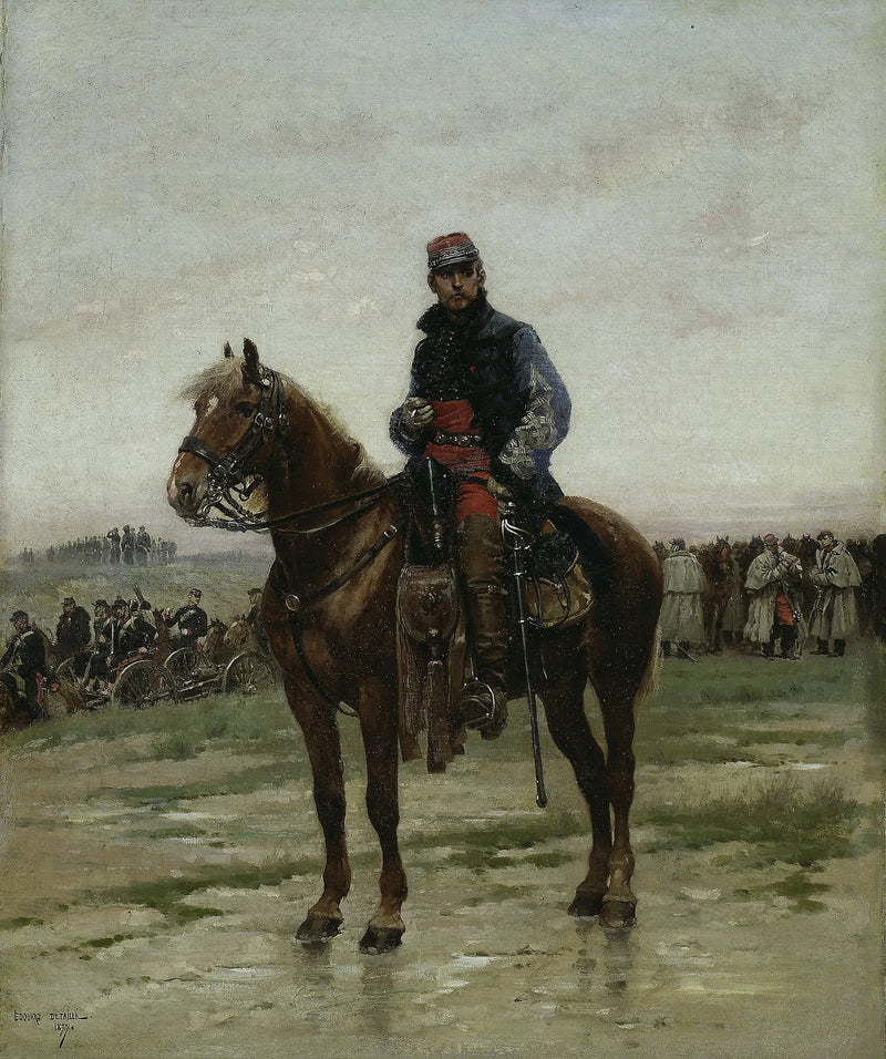 Oficer na koniu - Édouard Detaille
