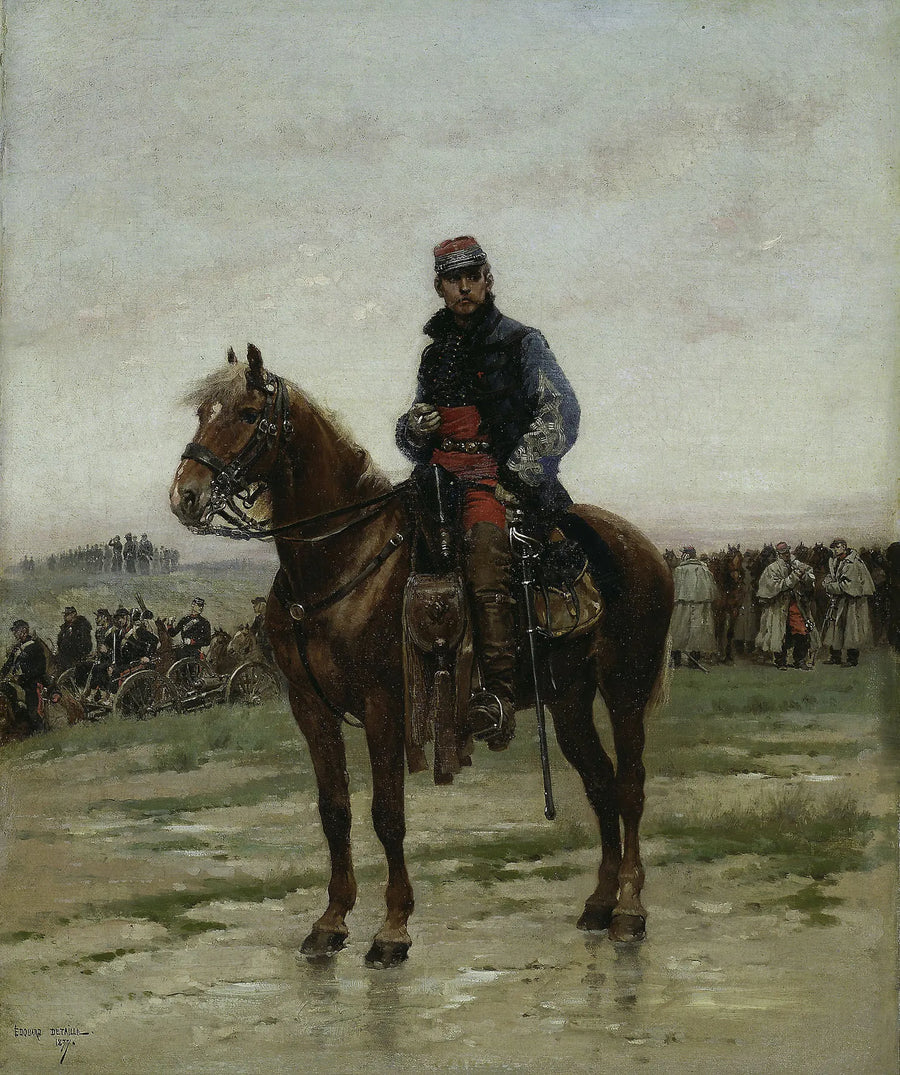 Oficer na koniu - Édouard Detaille