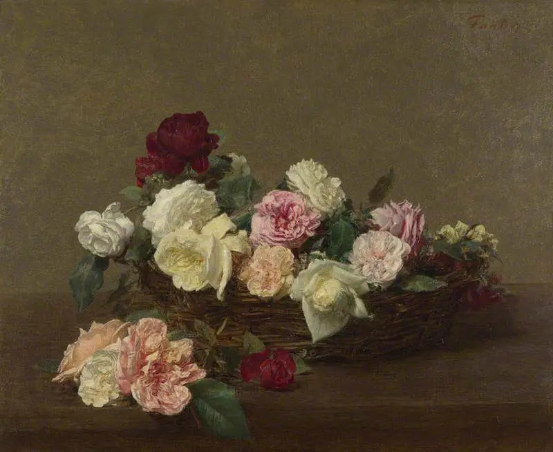 Kosz róż - Henri Fantin-Latour