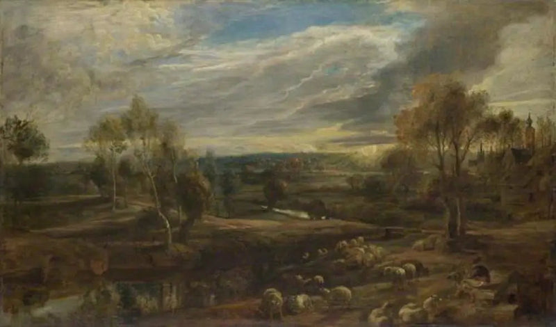 Pejzaż z pasterzem i jego stadem - Peter Paul Rubens