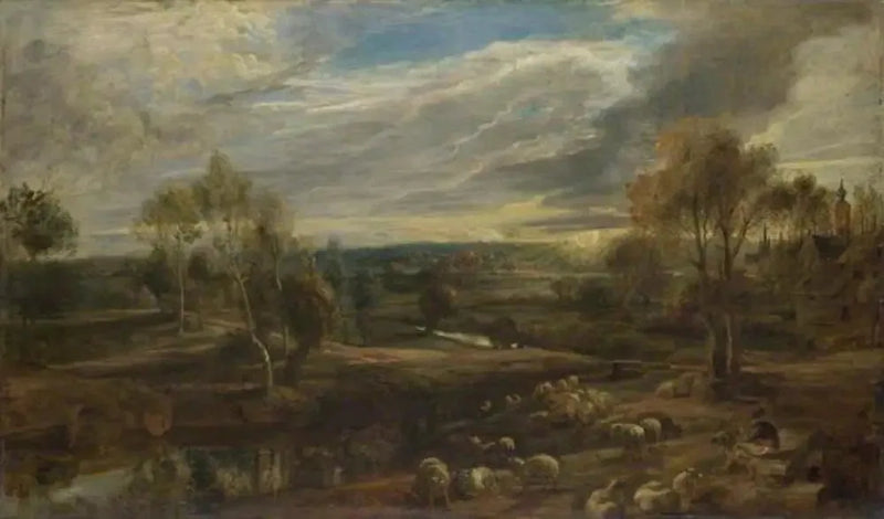 Pejzaż z pasterzem i jego stadem - Peter Paul Rubens
